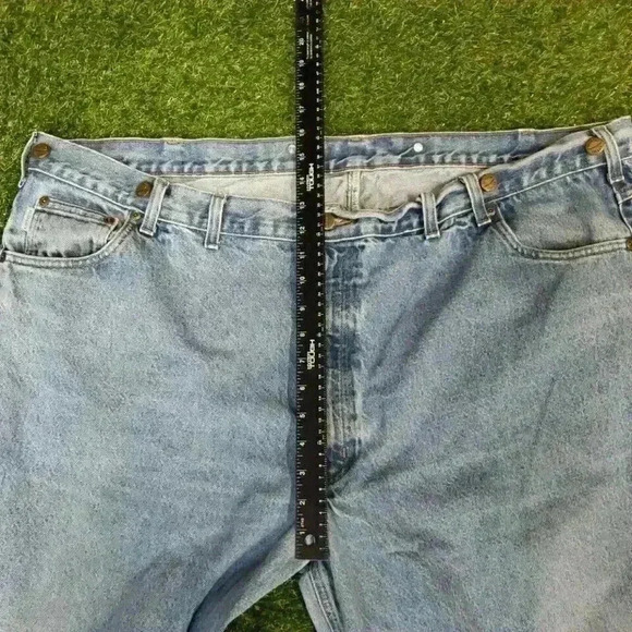 Carhartt Mens B17 Relaxed Tapered Jean 46x32 Classic Heavy Denim Rugged 4430 - Picture 7 of 10